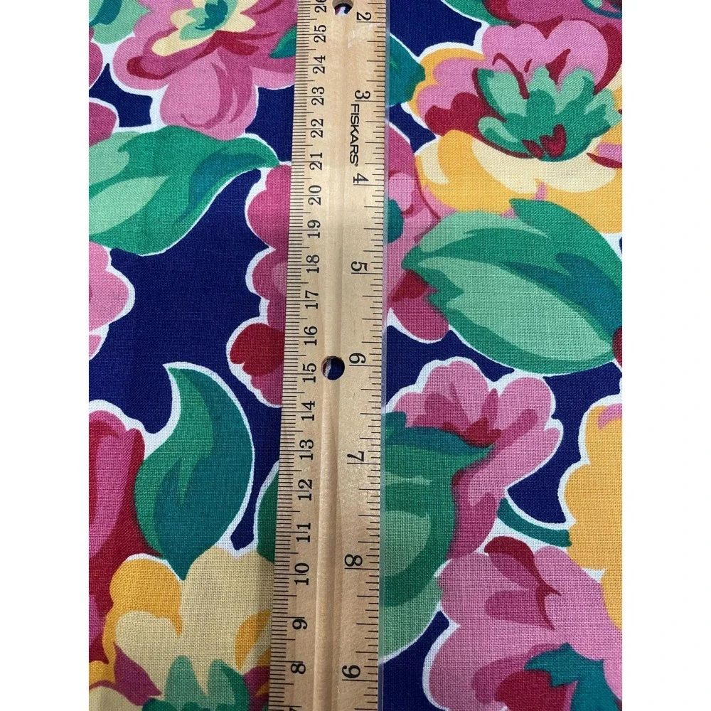Stanley King Studio Fabric Floral‎ Cotton Teflon Finish Vibrant BTY